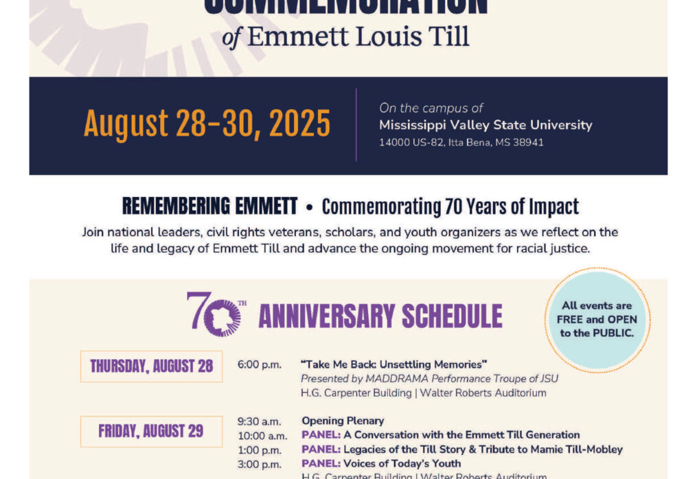 70TH ANNIVERSARY COMMEMORATION of Emmett Louis Till